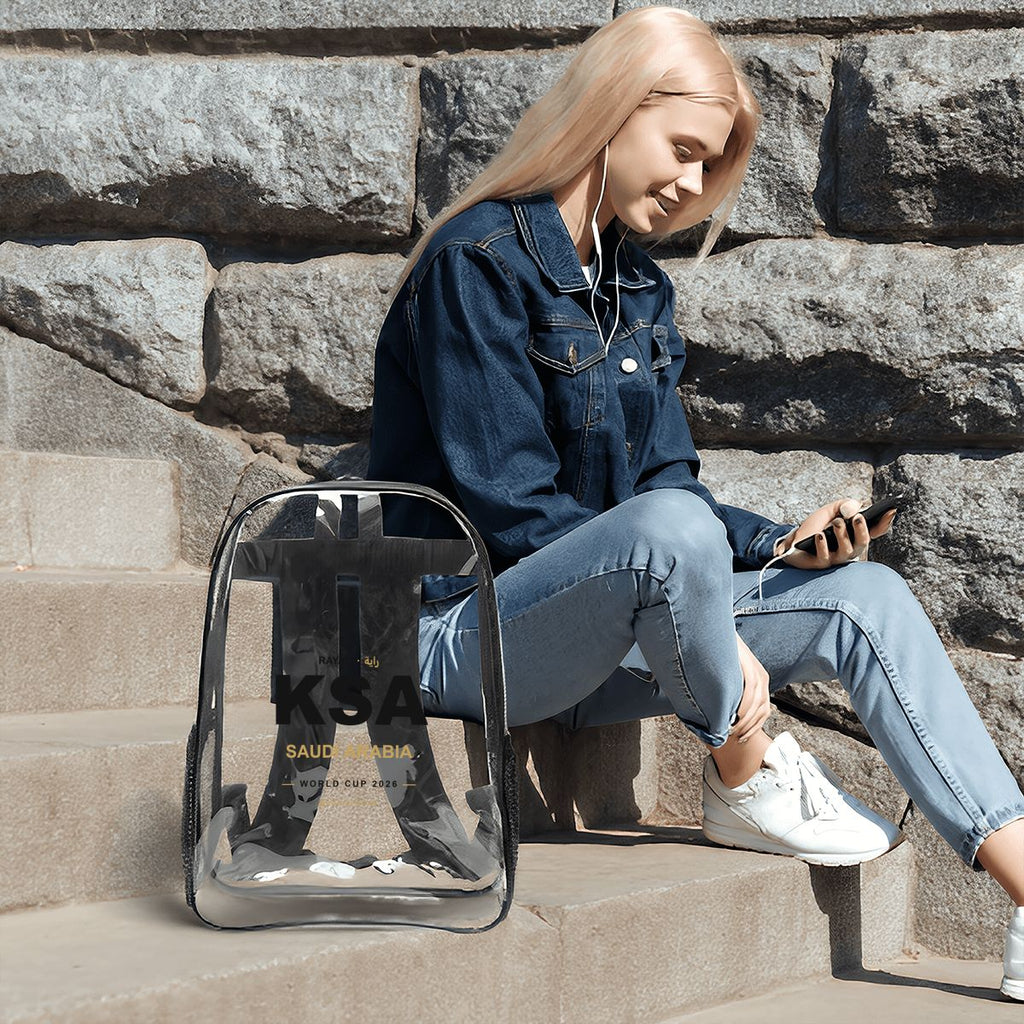 Saudi Arabia Clear Stadium Backpack — RAYAH.club