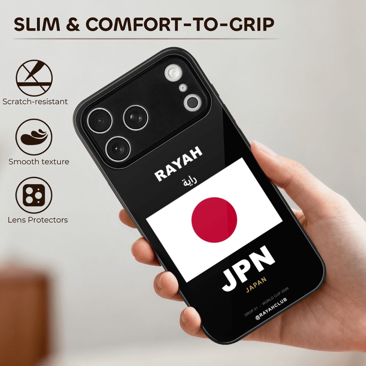 Japan iPhone 17 Pro Max Glass Case — RAYAH.club