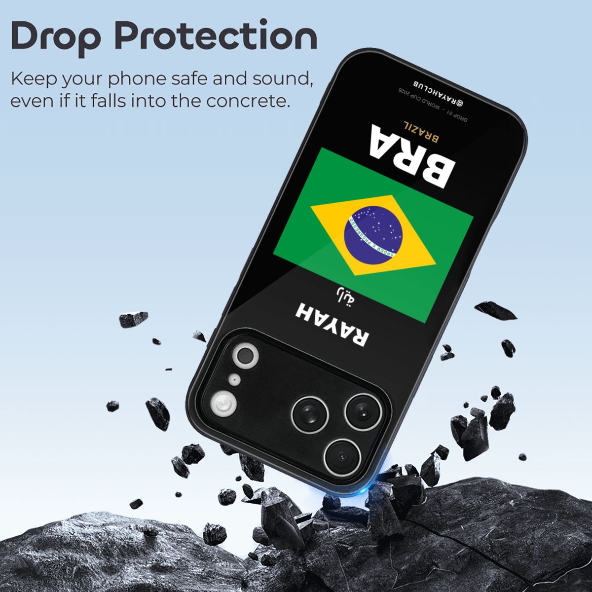 Brazil iPhone 17 Pro Max Glass Case — RAYAH.club