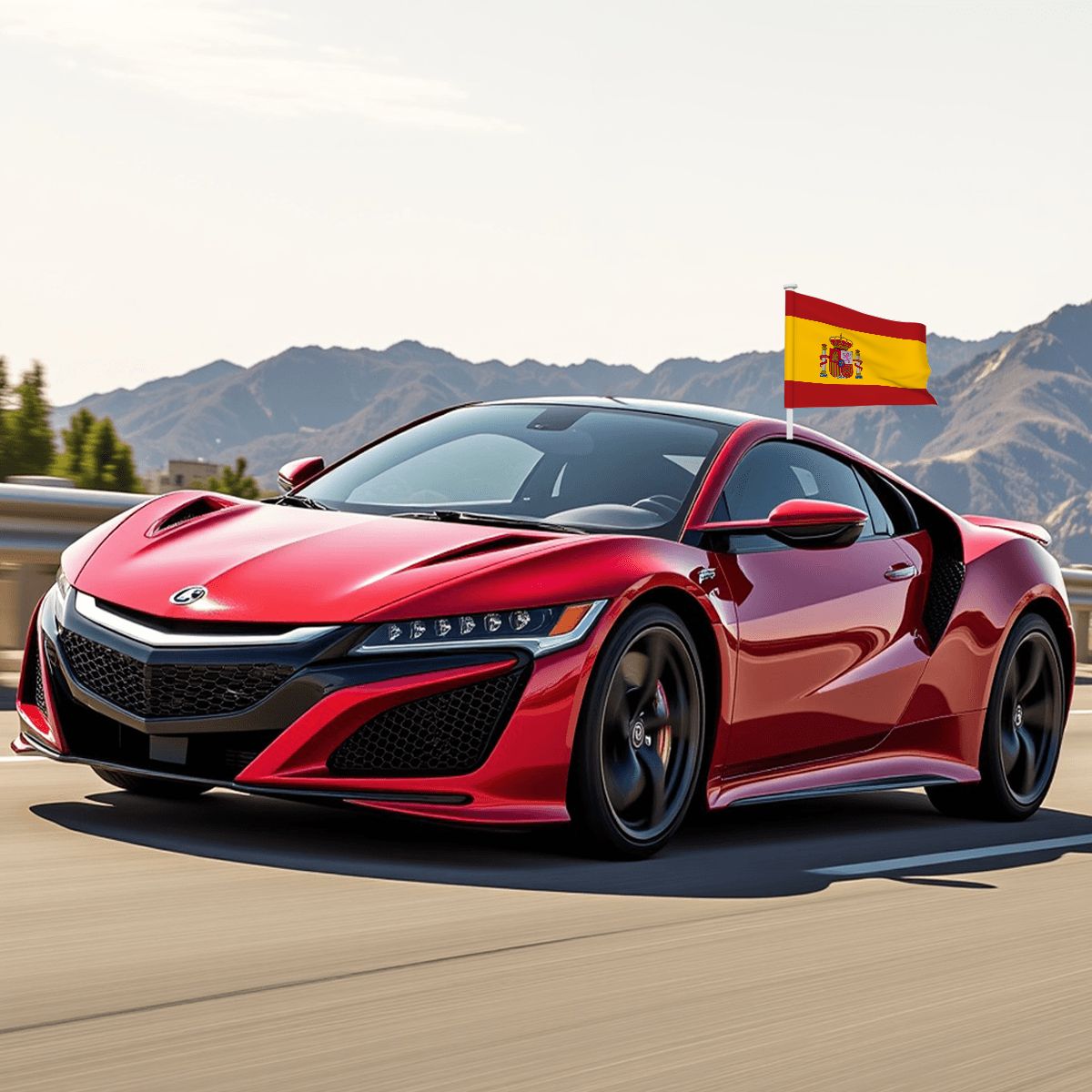 Spain Car Flag — RAYAH.club