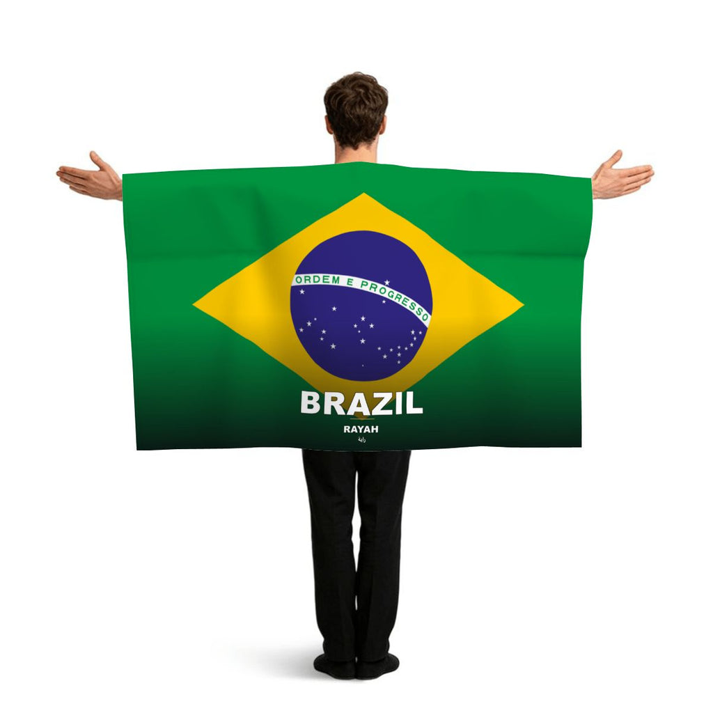 Brazil Flag Sleeve Cape — RAYAH.club