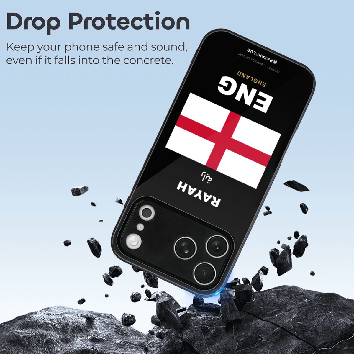 England iPhone 17 Pro Max Glass Case — RAYAH.club