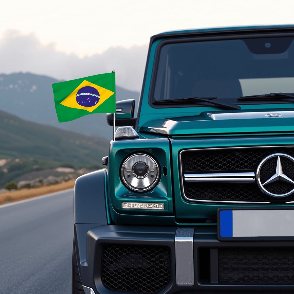Brazil Car Flag — RAYAH.club