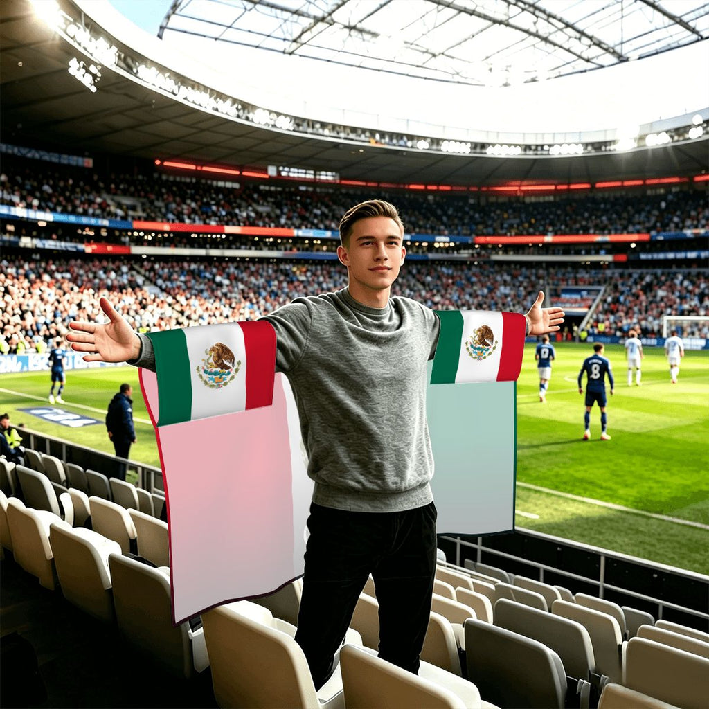 Mexico Flag Sleeve Cape — RAYAH.club