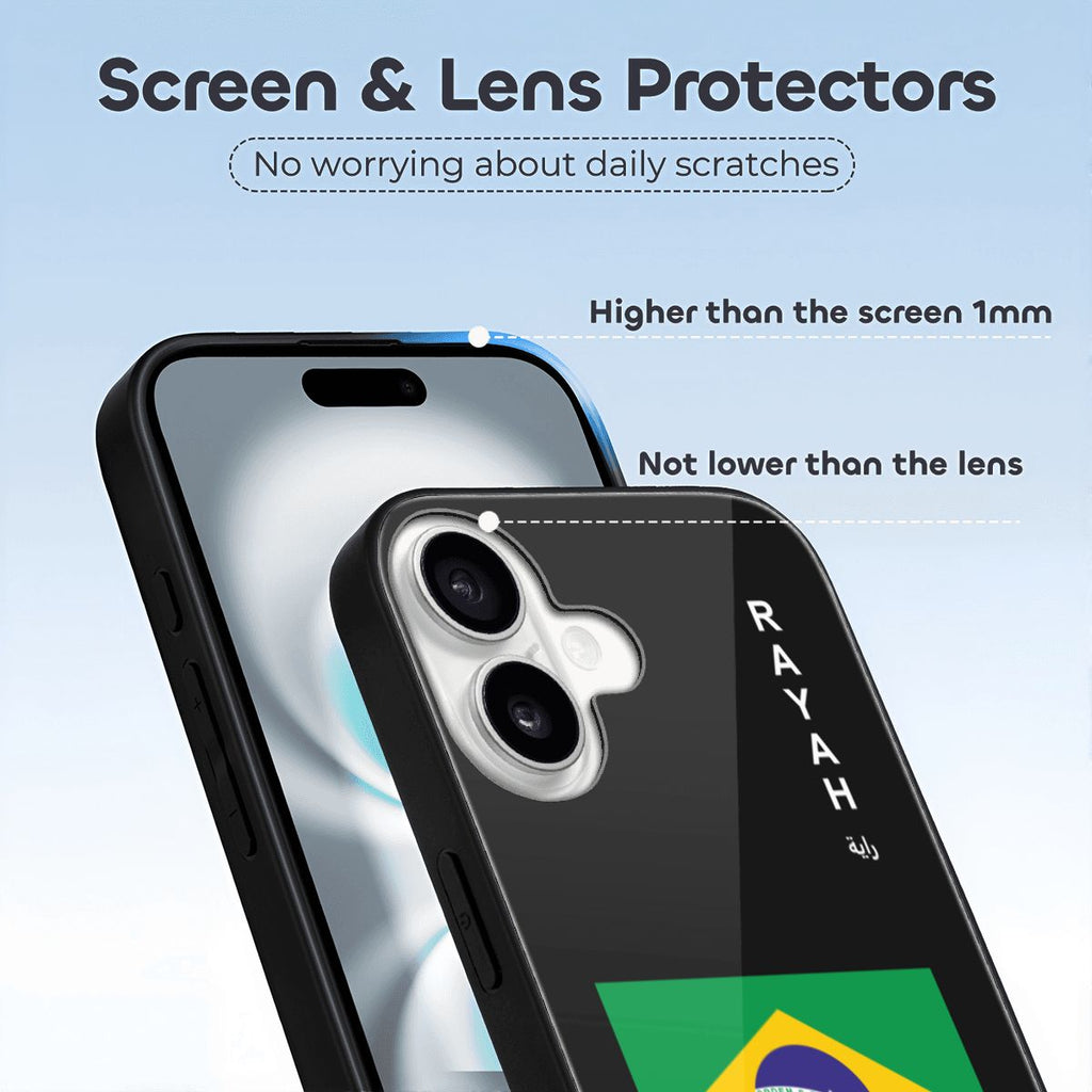 Brazil iPhone 16 Glass Case — RAYAH.club