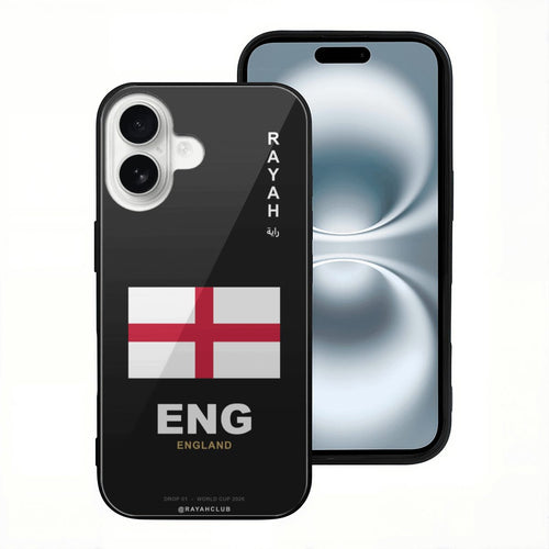 England iPhone 16 Glass Case — RAYAH.club