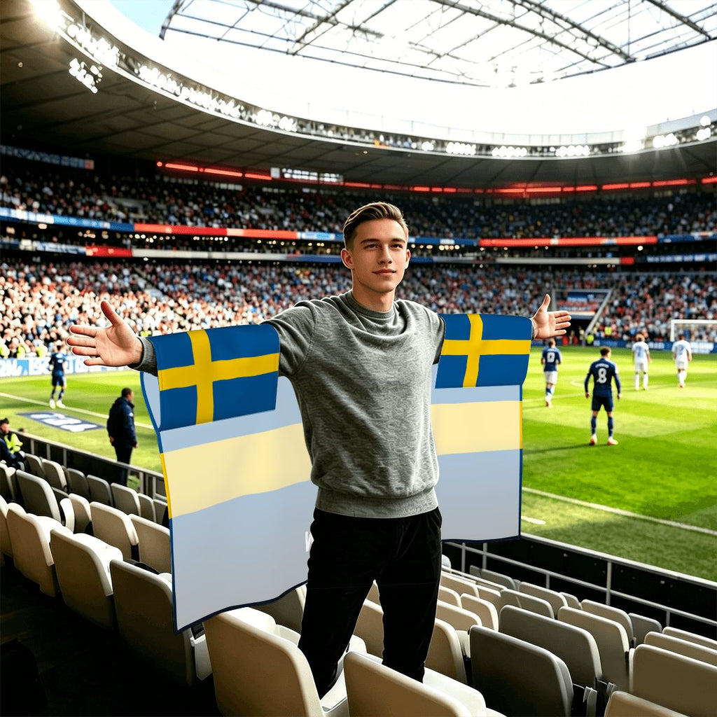 Sweden World Cup 2026 Cape — Fan Flag Wearable
