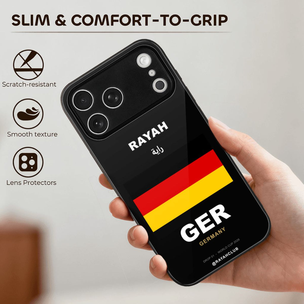 Germany iPhone 17 Pro Max Glass Case — RAYAH.club