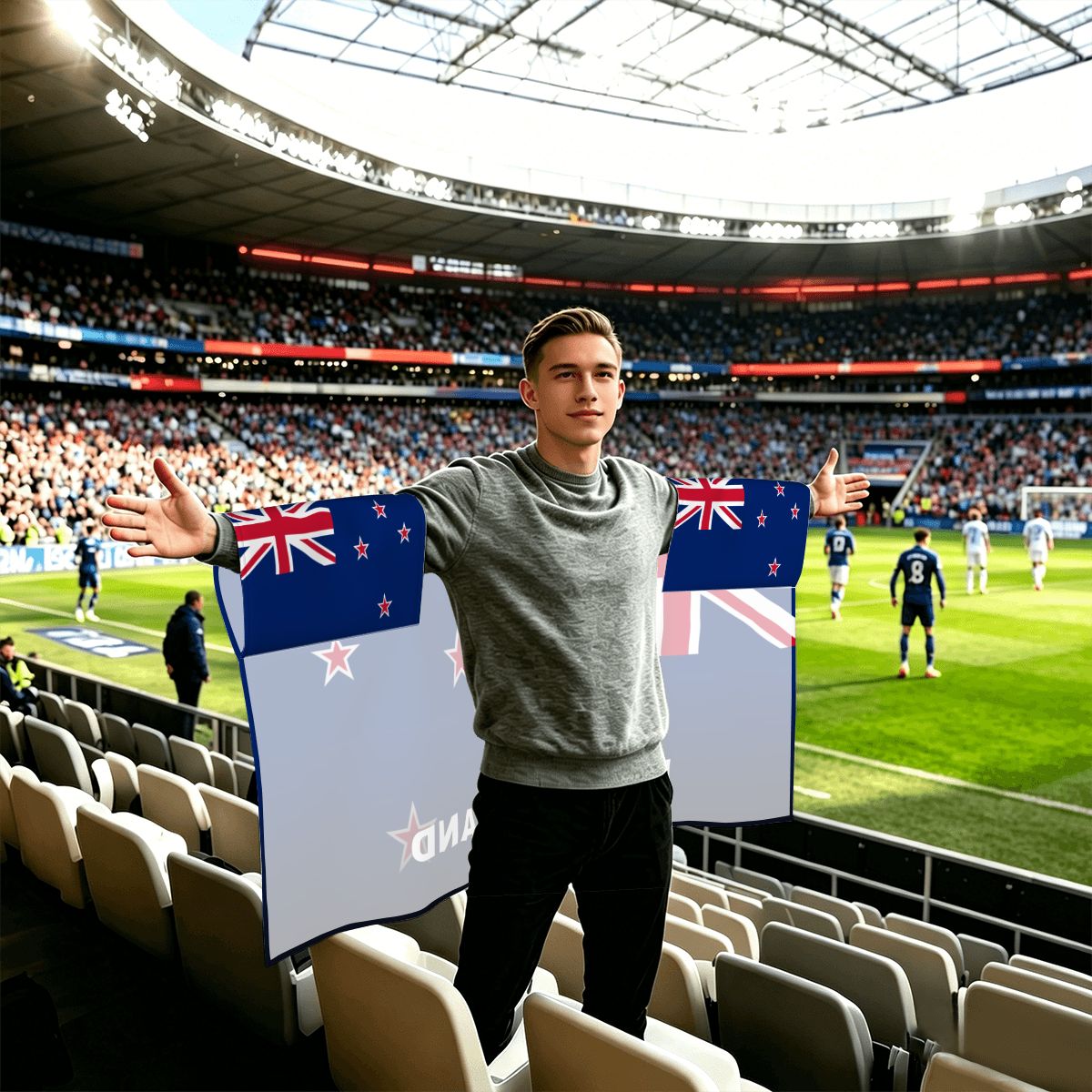 New Zealand World Cup 2026 Cape — Fan Flag Wearable