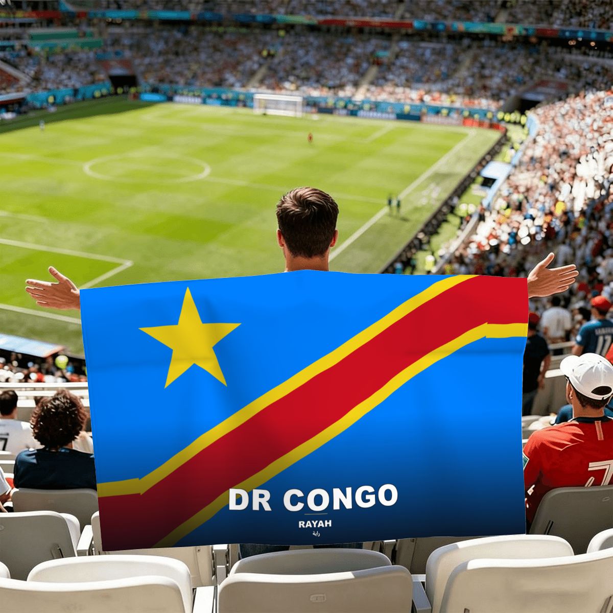 DR Congo World Cup 2026 Cape — Fan Flag Wearable