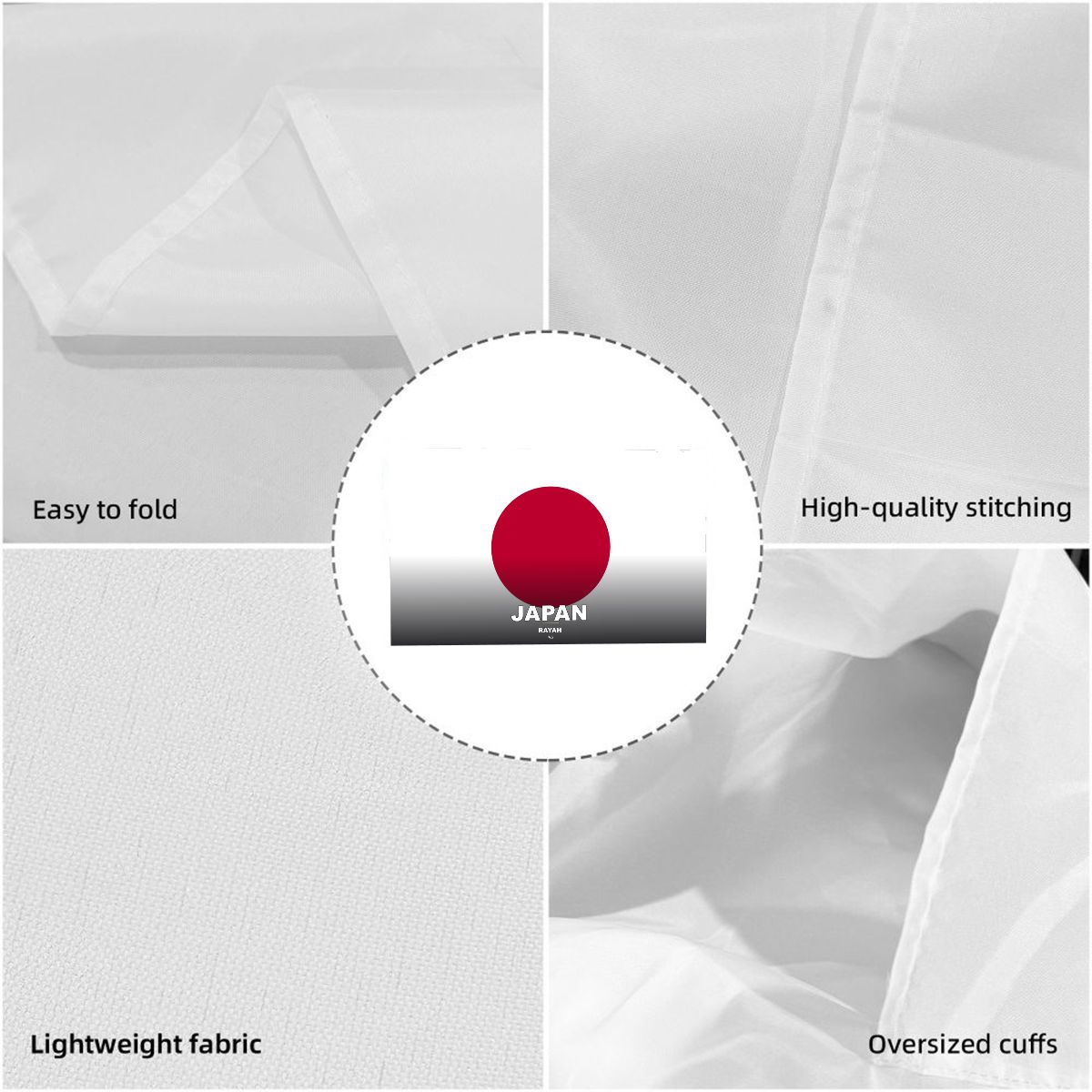 Japan Flag Sleeve Cape — RAYAH.club