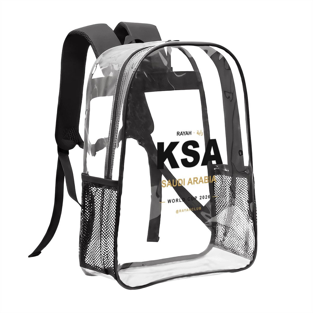 Saudi Arabia Clear Stadium Backpack — RAYAH.club