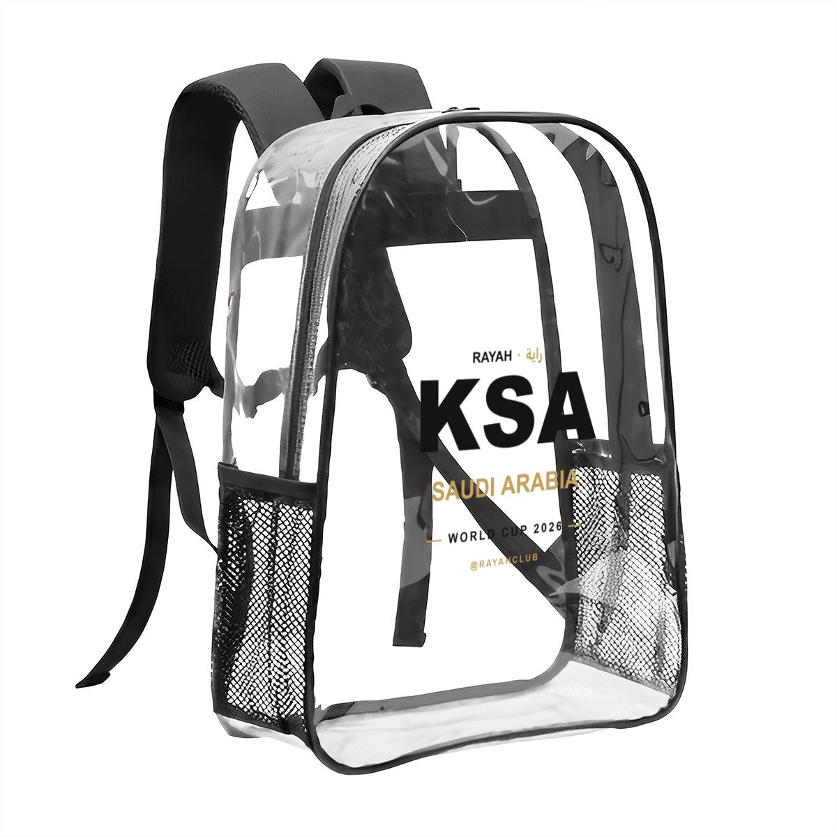 Saudi Arabia Clear Stadium Backpack — RAYAH.club