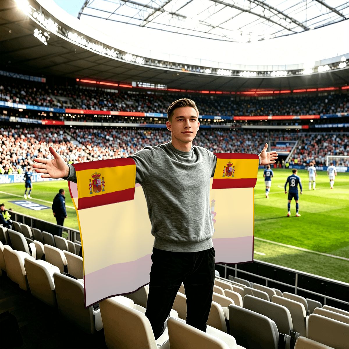 Spain Flag Sleeve Cape — RAYAH.club