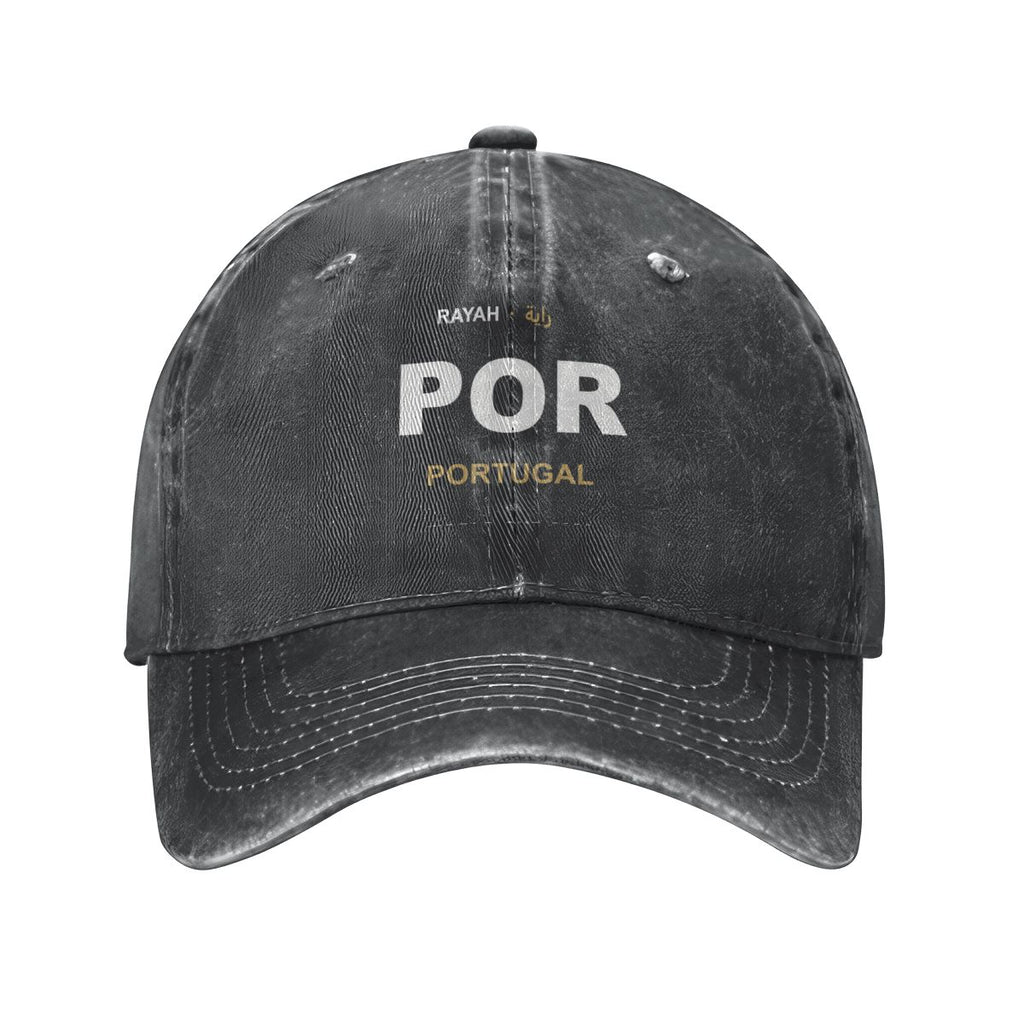 Portugal Washed Denim Cap — RAYAH.club