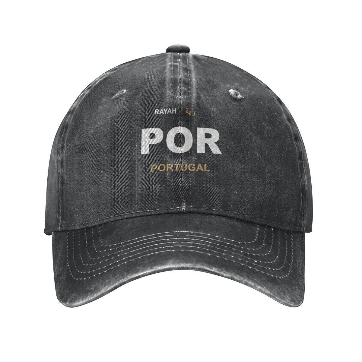 Portugal Washed Denim Cap — RAYAH.club