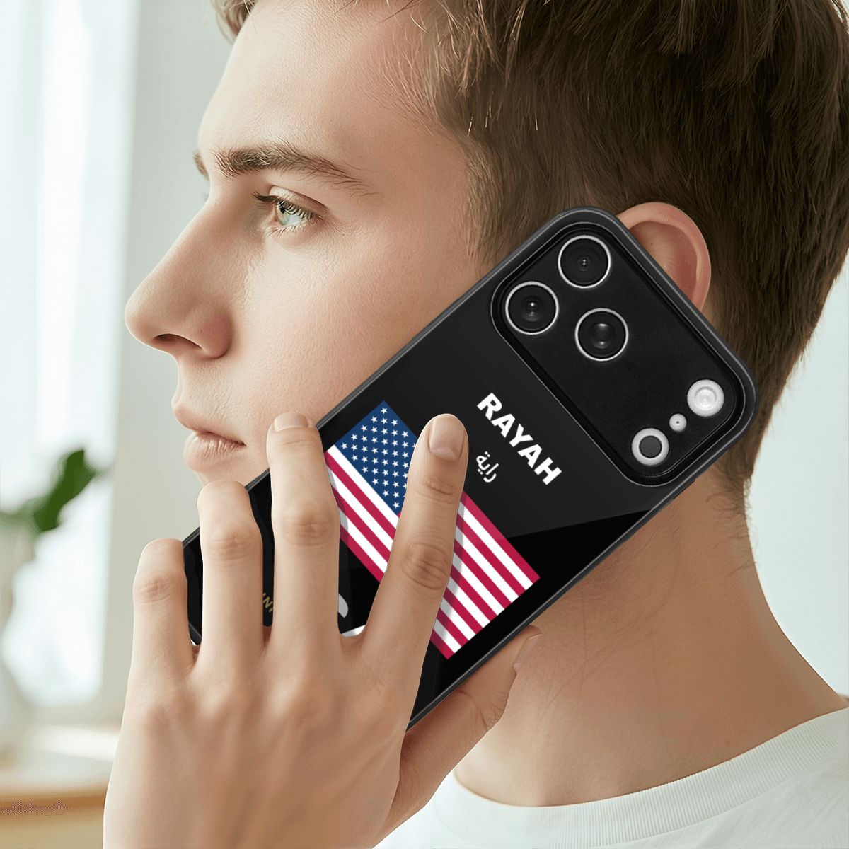 United States iPhone 17 Pro Max Glass Case — RAYAH.club
