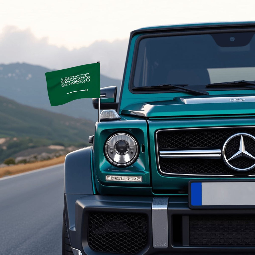 Saudi Arabia Car Flag — RAYAH.club