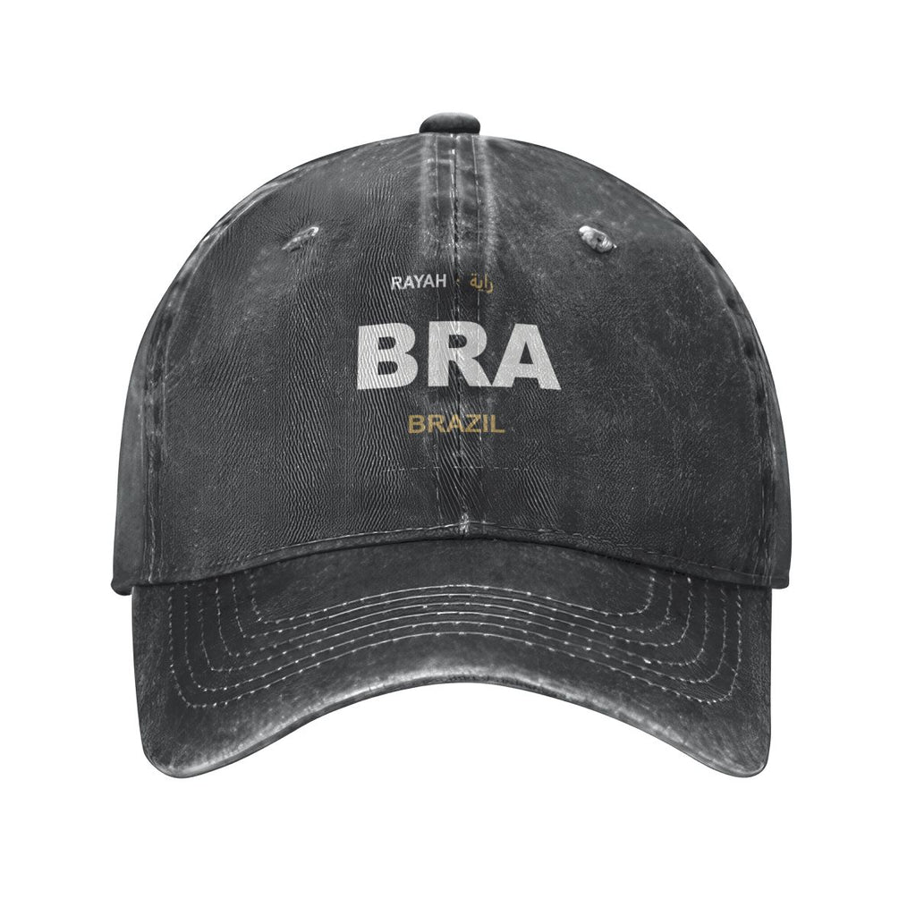 Brazil Washed Denim Cap — RAYAH.club