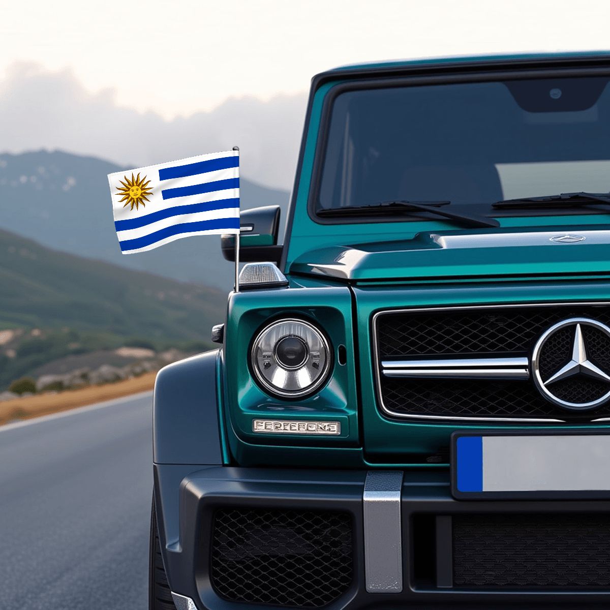 Uruguay Car Flag — RAYAH.club