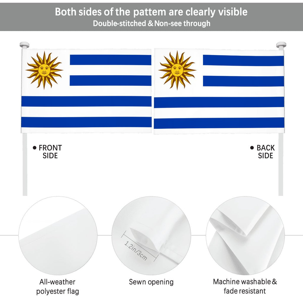 Uruguay Car Flag — RAYAH.club