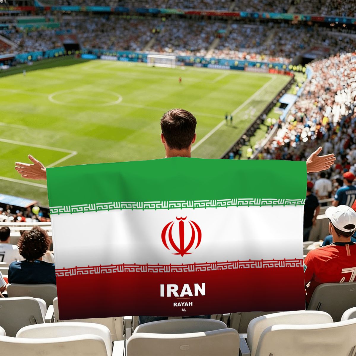 Iran World Cup 2026 Cape — Fan Flag Wearable