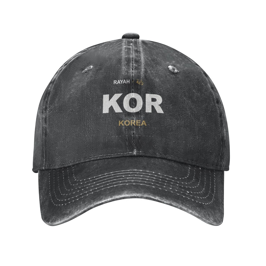 South Korea Washed Denim Cap — RAYAH.club