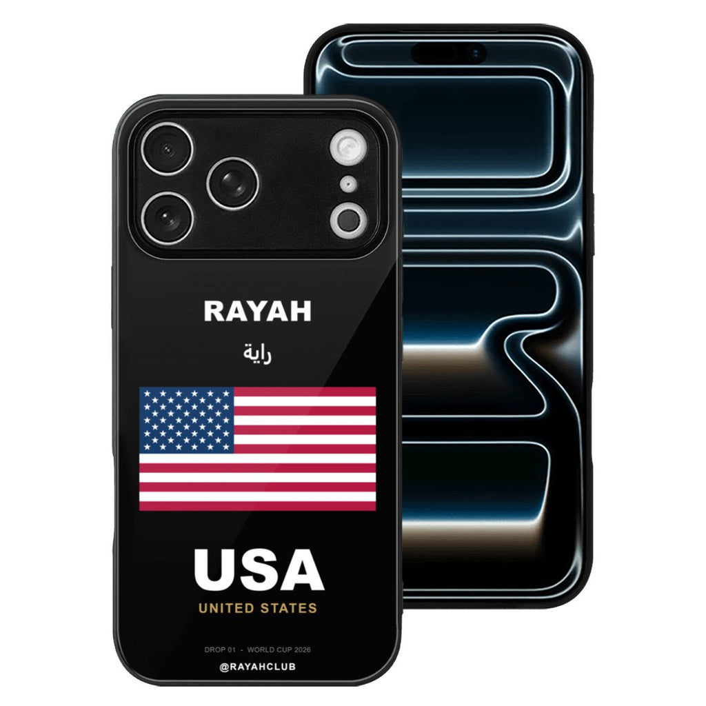 United States iPhone 17 Pro Max Glass Case — RAYAH.club