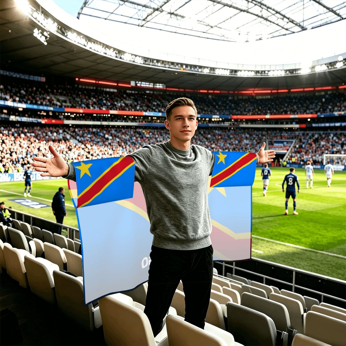 DR Congo World Cup 2026 Cape — Fan Flag Wearable