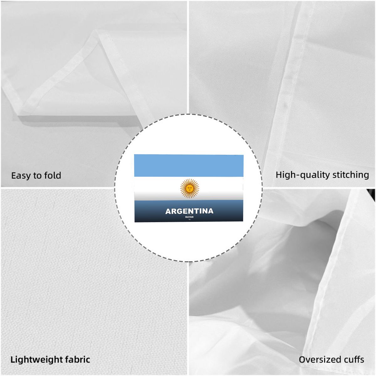 Argentina Flag Sleeve Cape — RAYAH.club