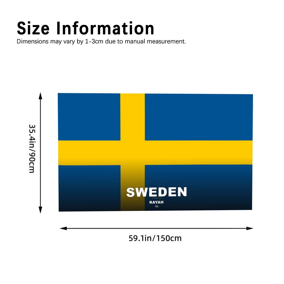 Sweden World Cup 2026 Cape — Fan Flag Wearable