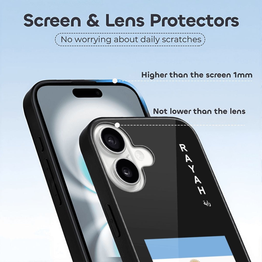 Argentina iPhone 16 Glass Case — RAYAH.club