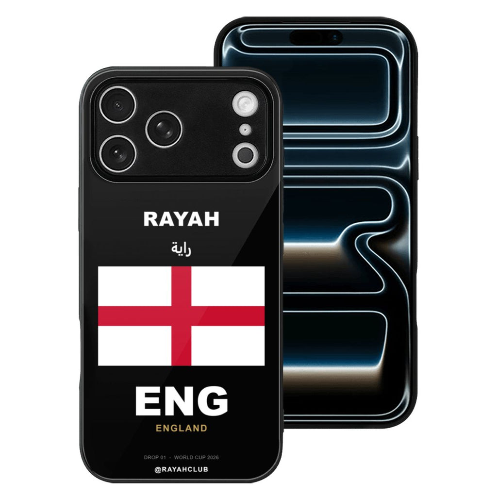 England iPhone 17 Pro Max Glass Case — RAYAH.club