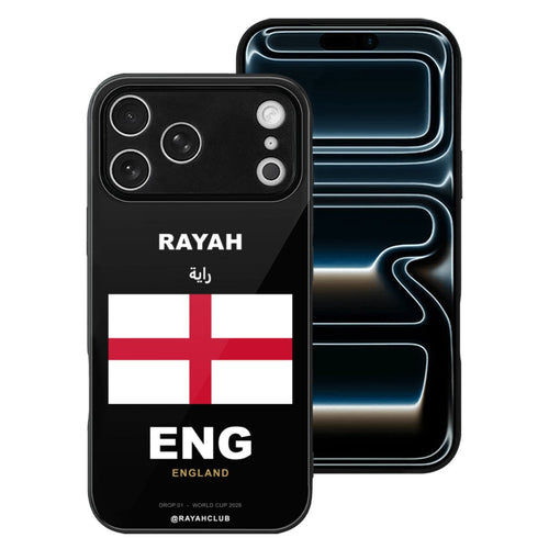 England iPhone 17 Pro Max Glass Case — RAYAH.club