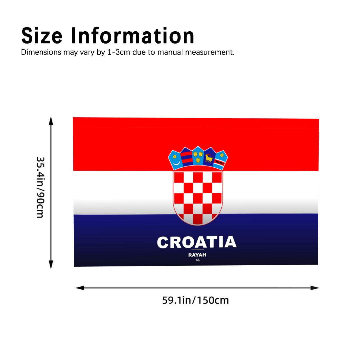 Croatia World Cup 2026 Cape — Fan Flag Wearable