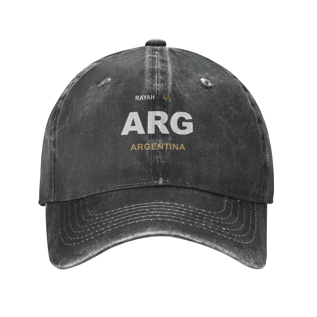 Argentina Washed Denim Cap — RAYAH.club