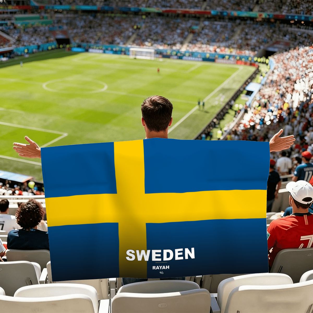 Sweden World Cup 2026 Cape — Fan Flag Wearable