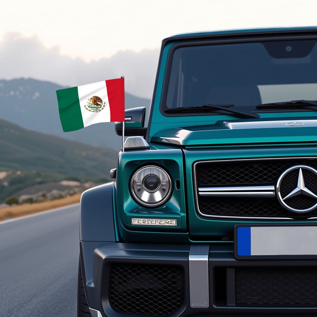 Mexico Car Flag — RAYAH.club