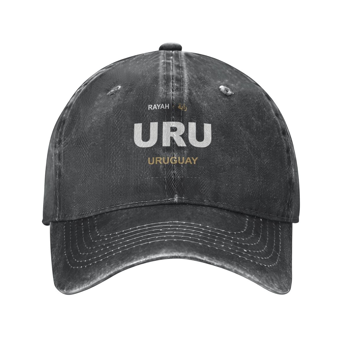 Uruguay Washed Denim Cap — RAYAH.club