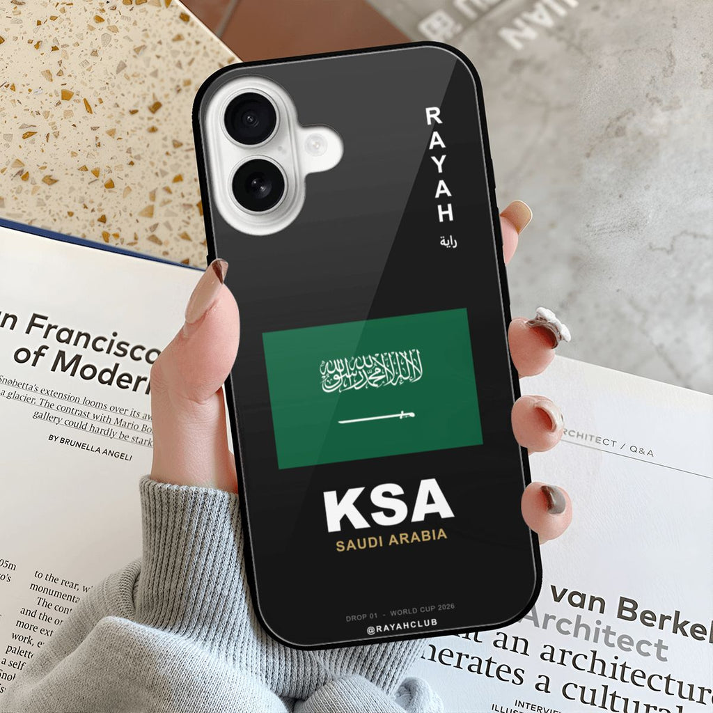 Saudi Arabia iPhone 16 Glass Case — RAYAH.club