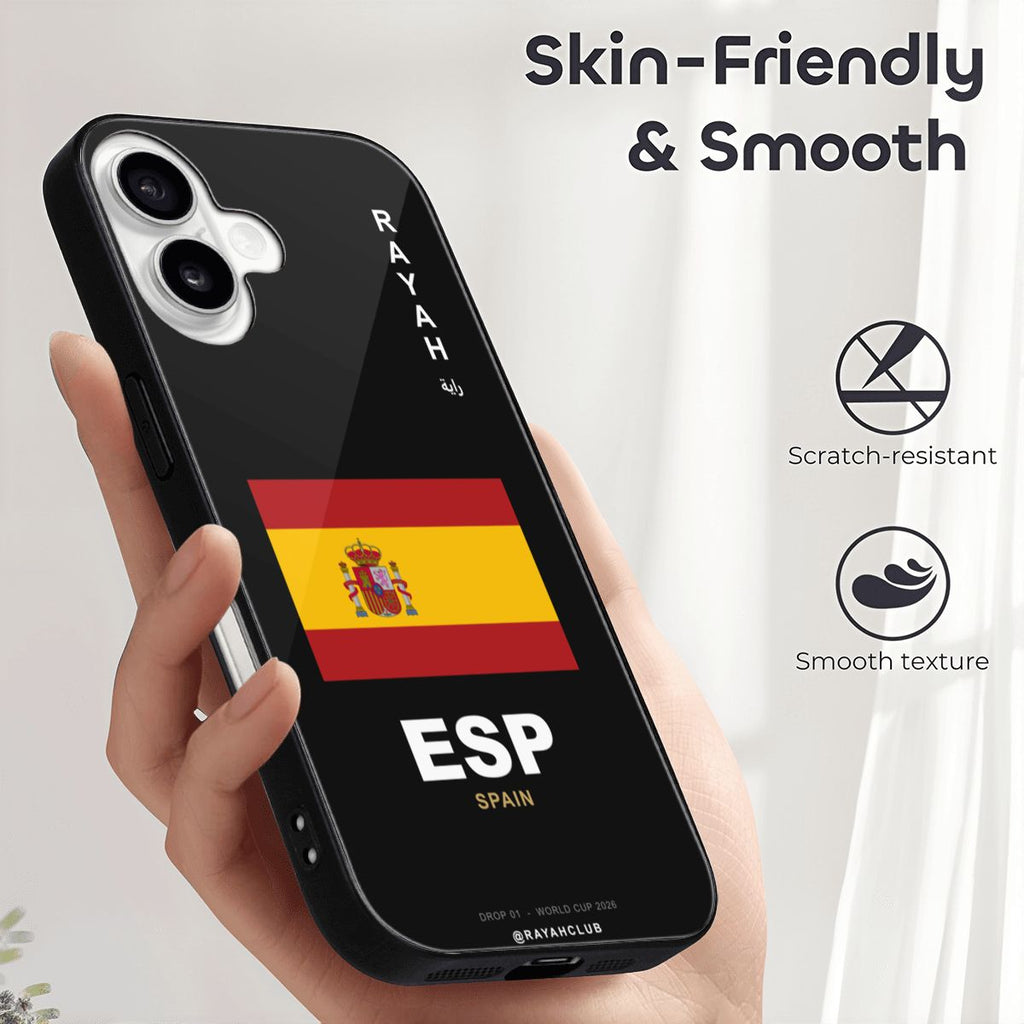 Spain iPhone 16 Glass Case — RAYAH.club
