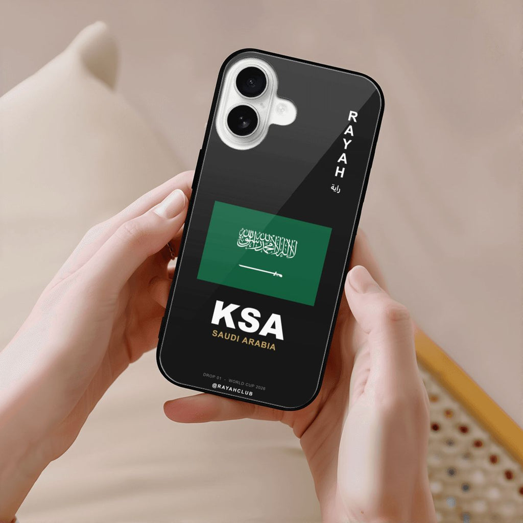 Saudi Arabia iPhone 16 Glass Case — RAYAH.club