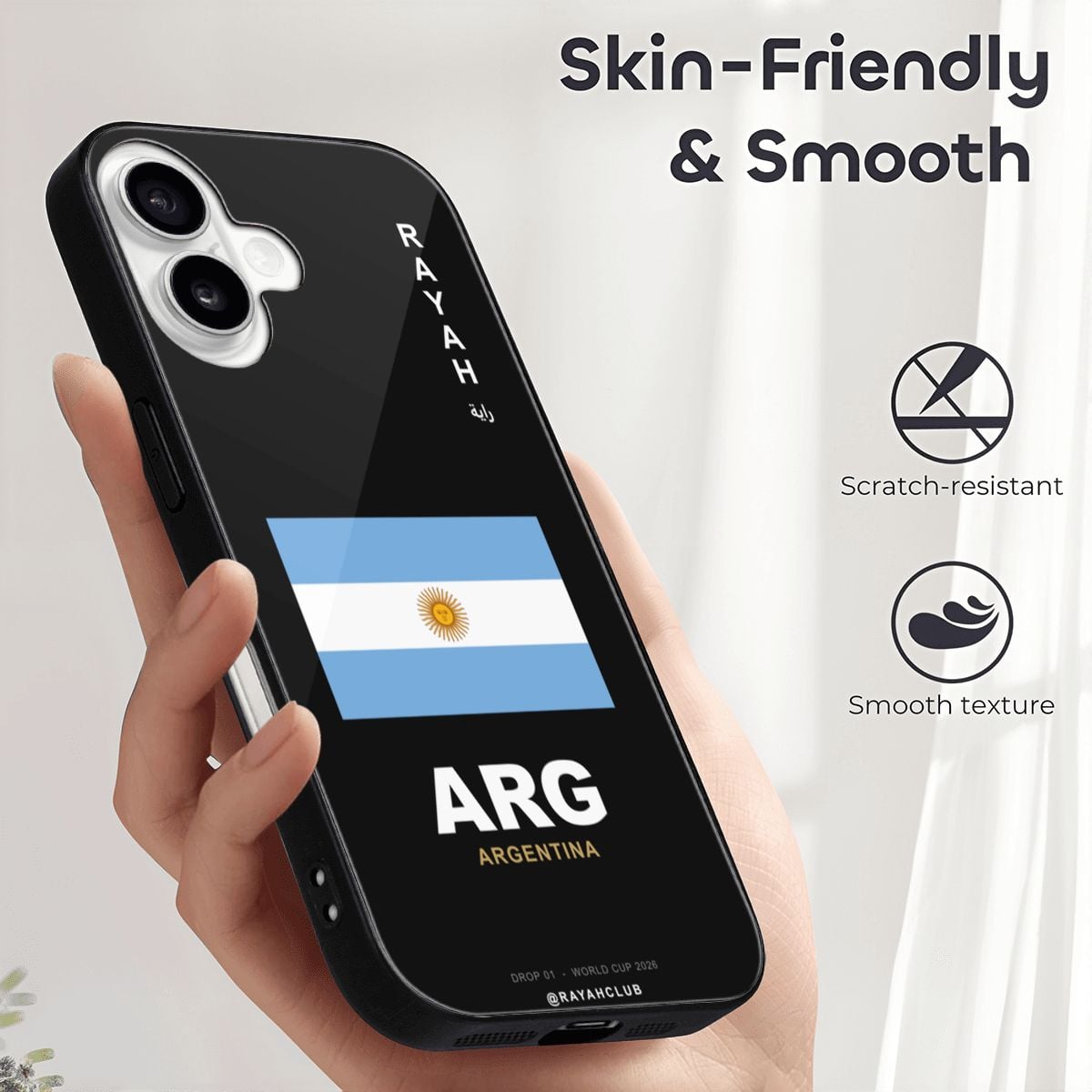 Argentina iPhone 16 Glass Case — RAYAH.club