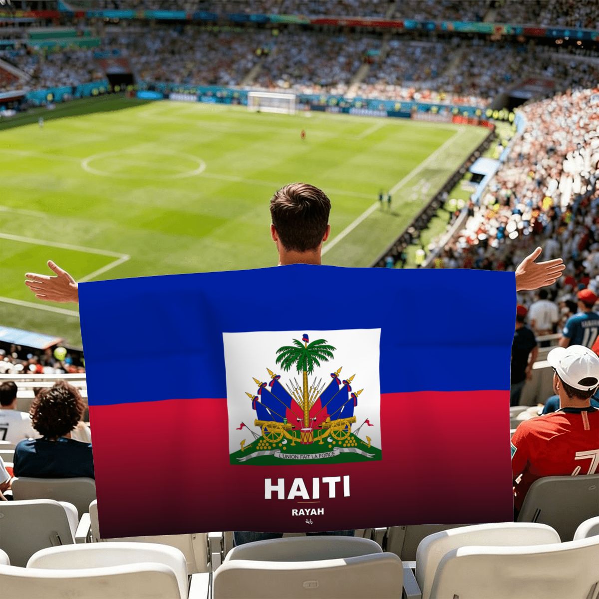 Haiti World Cup 2026 Cape — Fan Flag Wearable