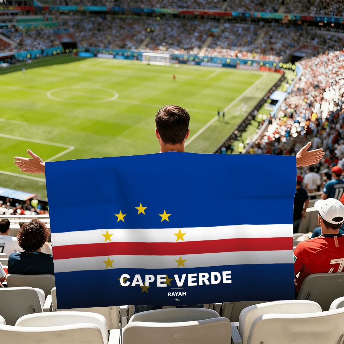 Cape Verde World Cup 2026 Cape — Fan Flag Wearable