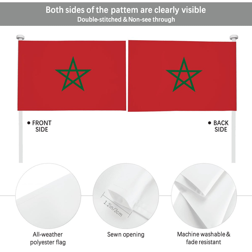 Morocco Car Flag — RAYAH.club