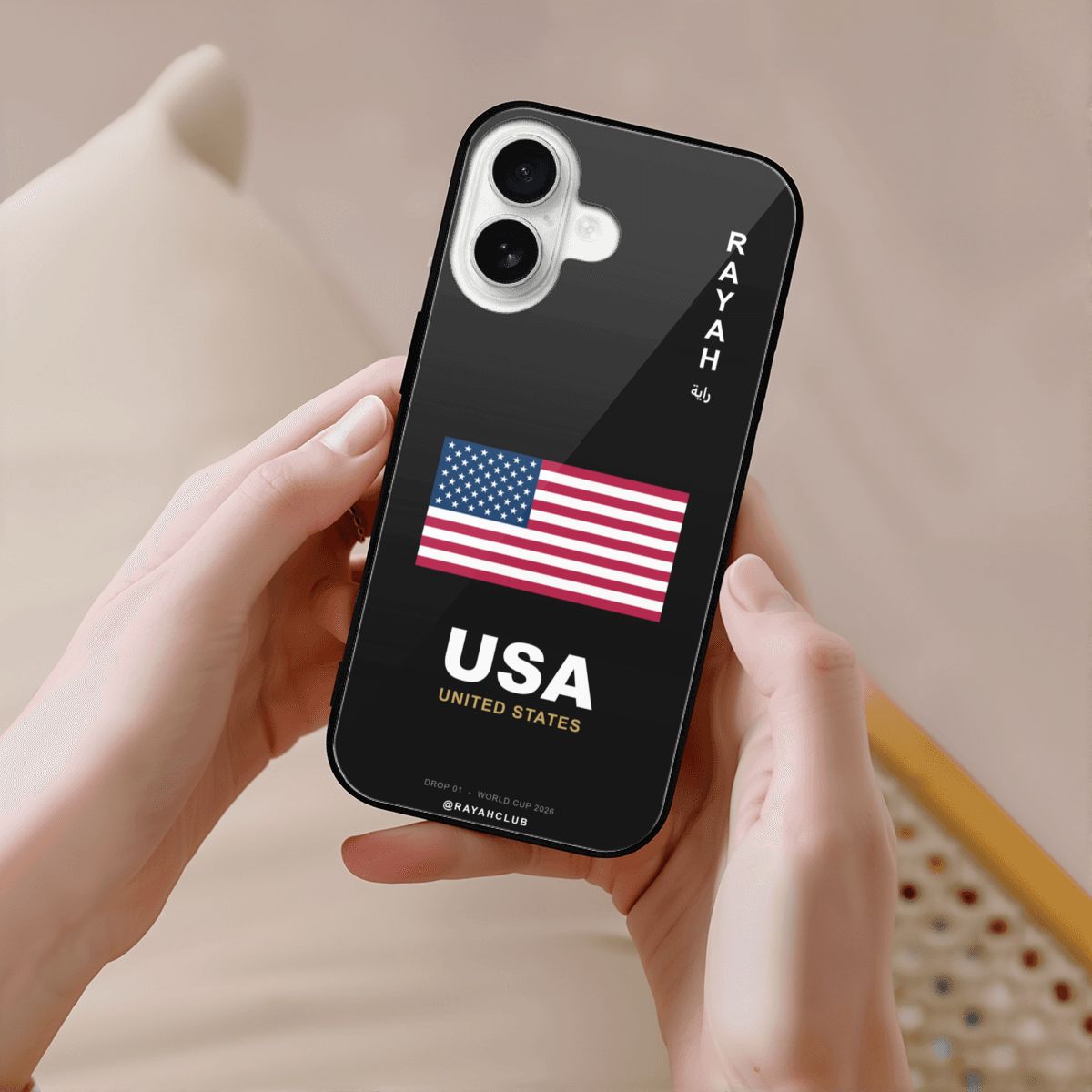 United States iPhone 16 Glass Case — RAYAH.club