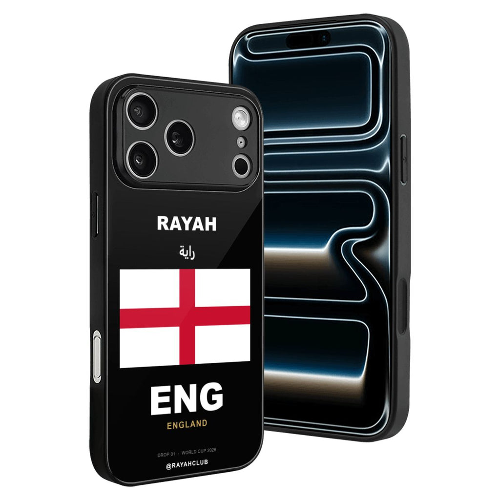 England iPhone 17 Pro Max Glass Case — RAYAH.club