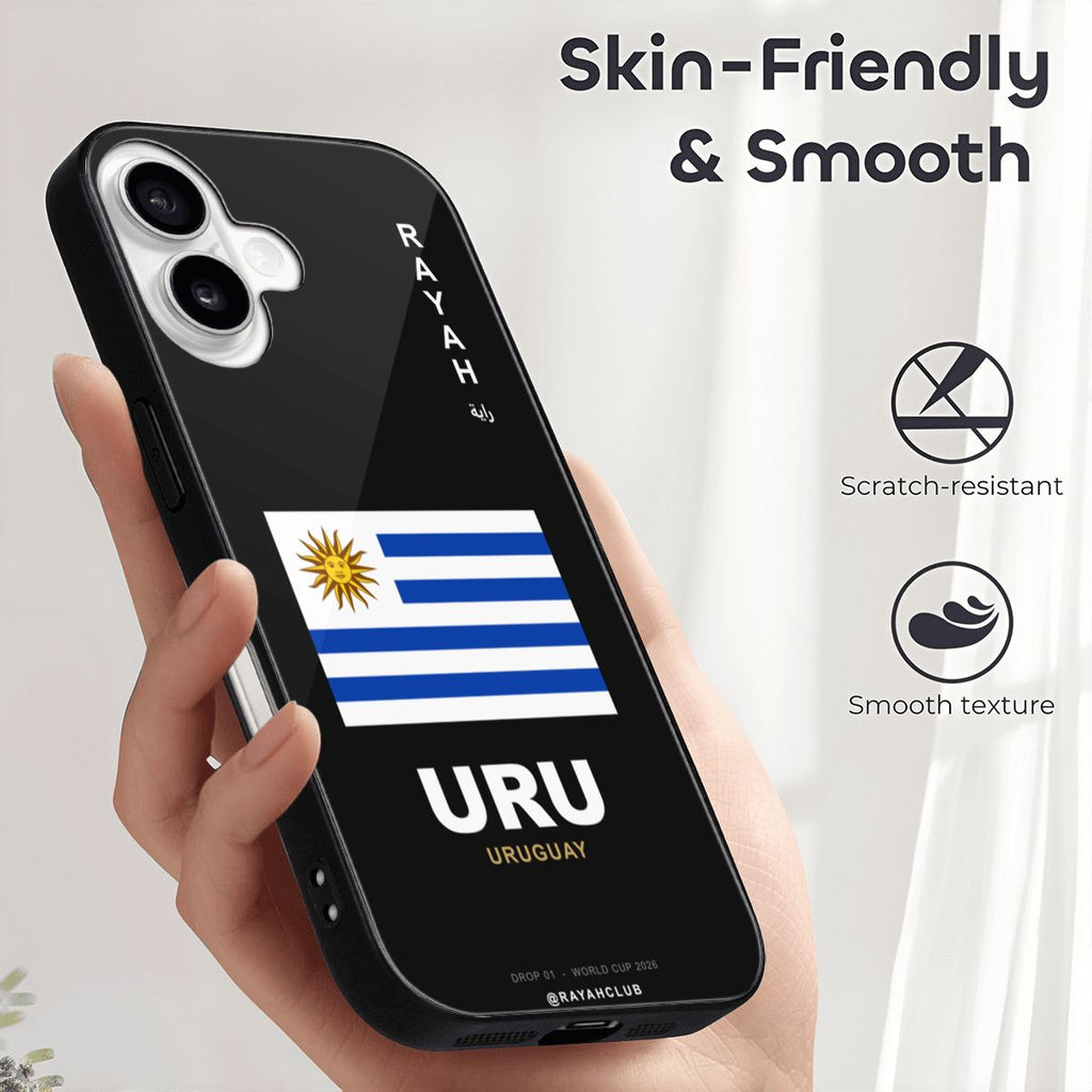 Uruguay iPhone 16 Glass Case — RAYAH.club