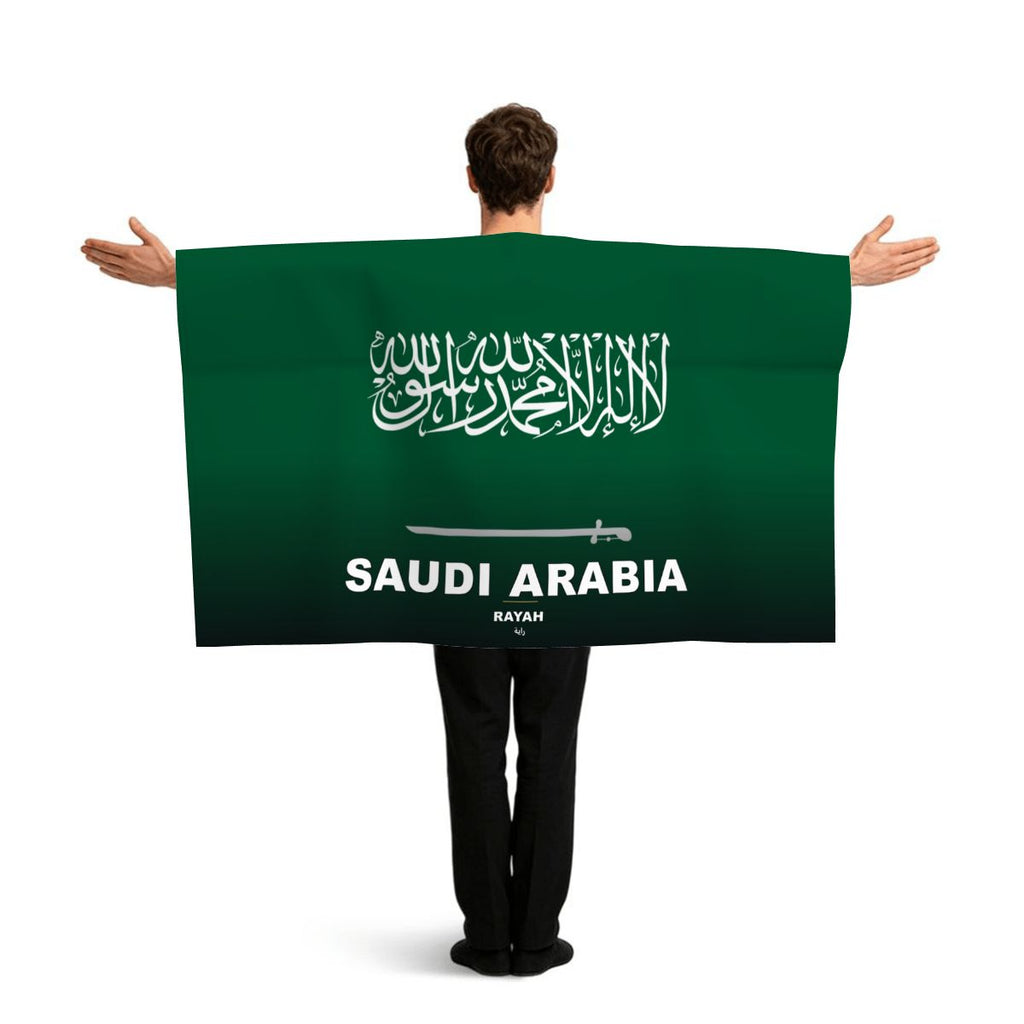 Saudi Arabia Flag Sleeve Cape — RAYAH.club